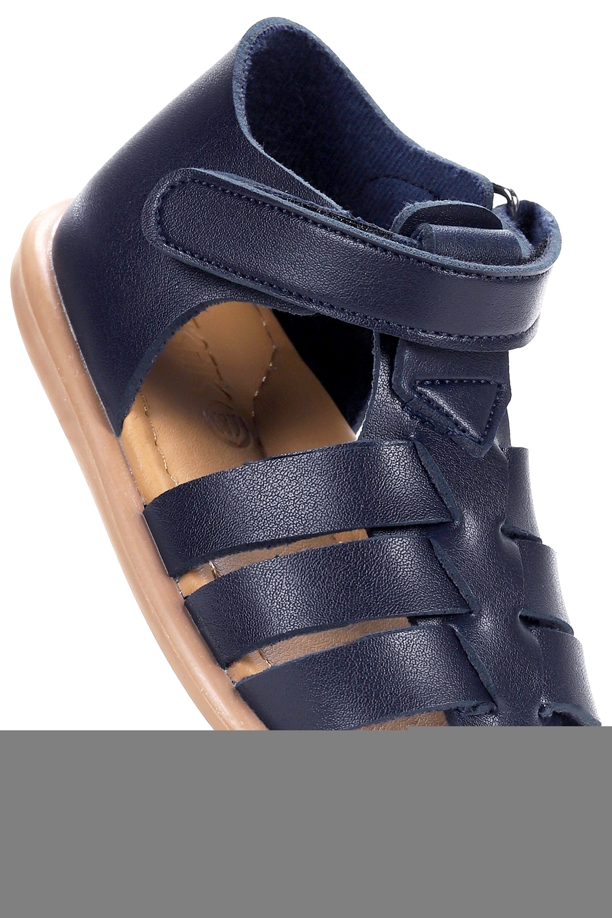 Lonpe İlk Adım Cırtlı Kız Bebek Sandalet Lacivert - Görsel 4