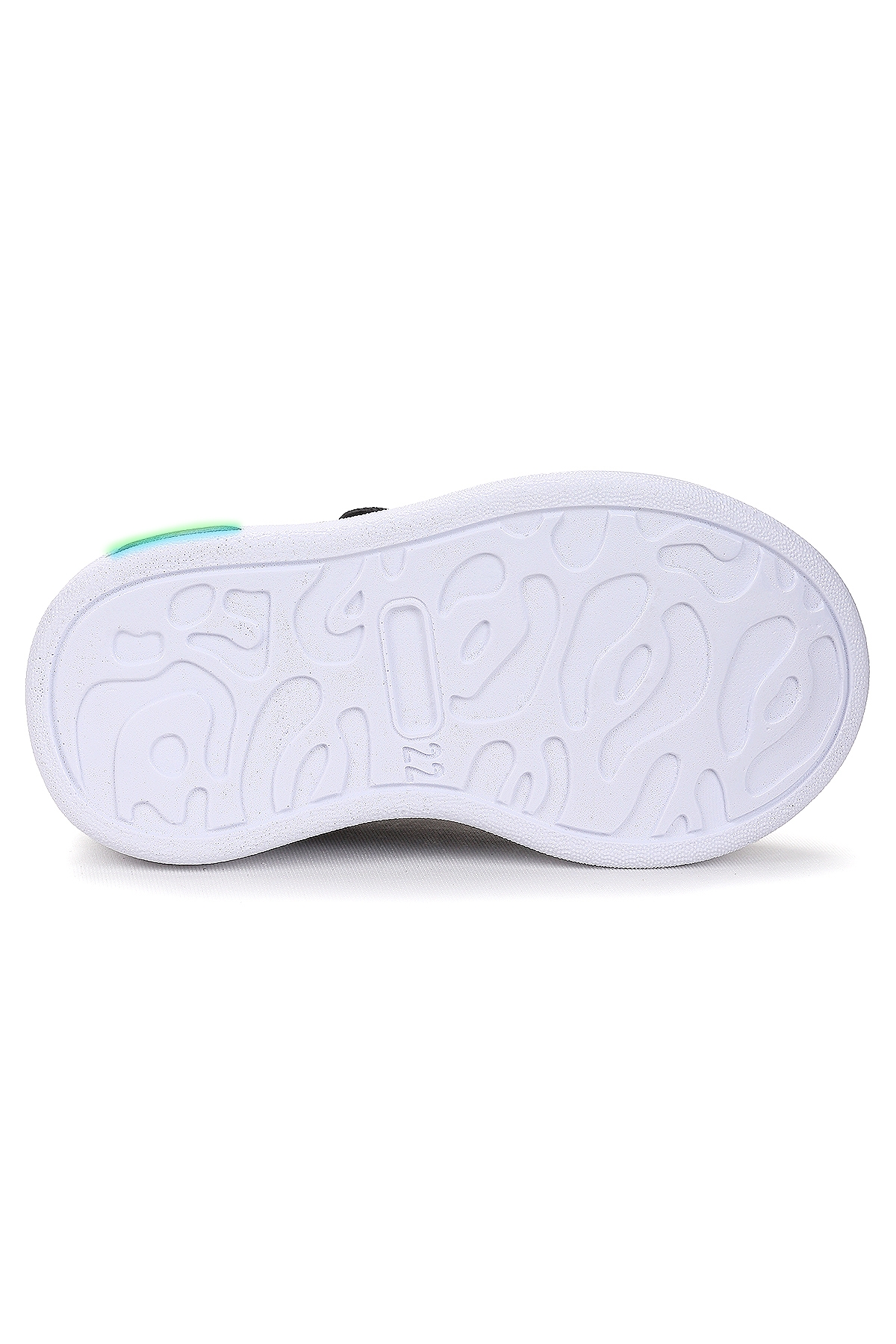 Tinsa Günlük Cırtlı Işıklı Kız Bebek Spor Ayakkabı Siyah - Beyaz - Görsel 6