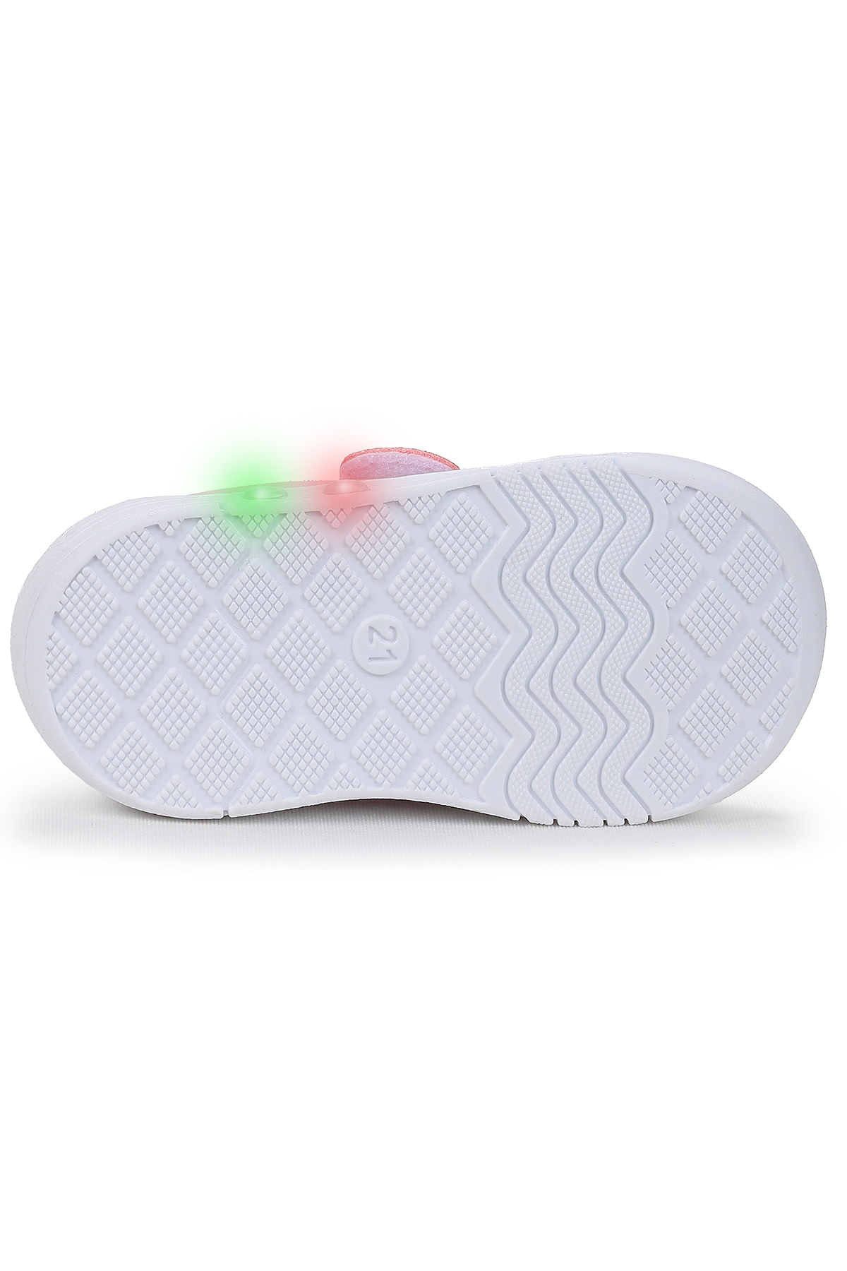 Kugan Cırtlı Işıklı Kız Bebek Yürüyüş Spor Ayakkabı Pembe - Görsel 6