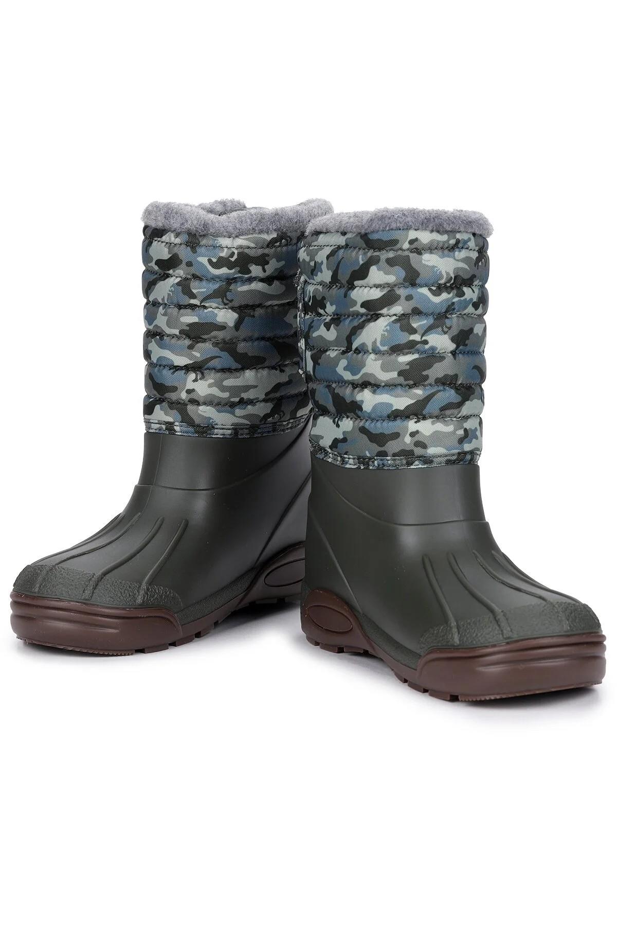 W10210-042 Topo Ski Camo Çocuk Yağmur Çizmesi - Görsel 3
