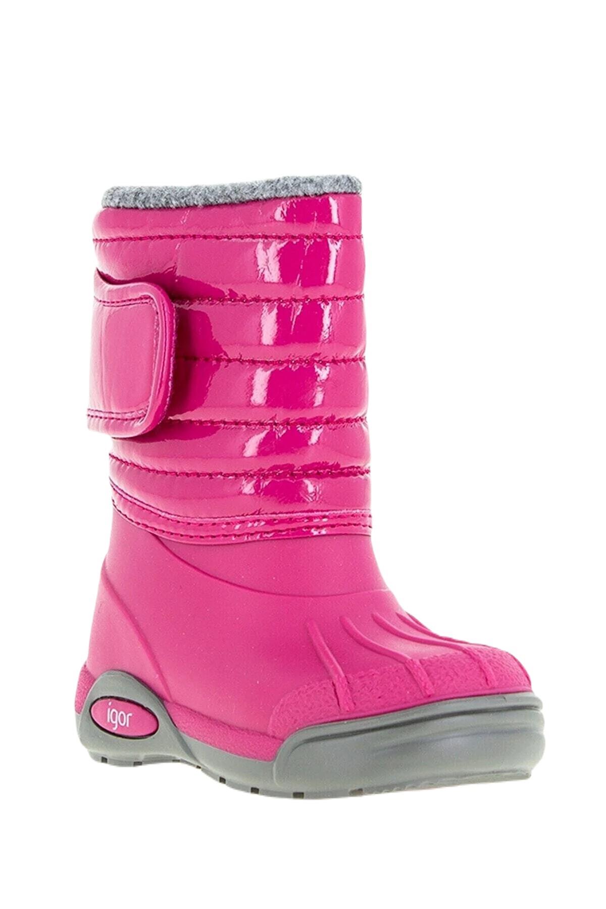 W10168-007 Topo Ski Charol Kız Çocuk Yağmur Çizmesi - Görsel 2