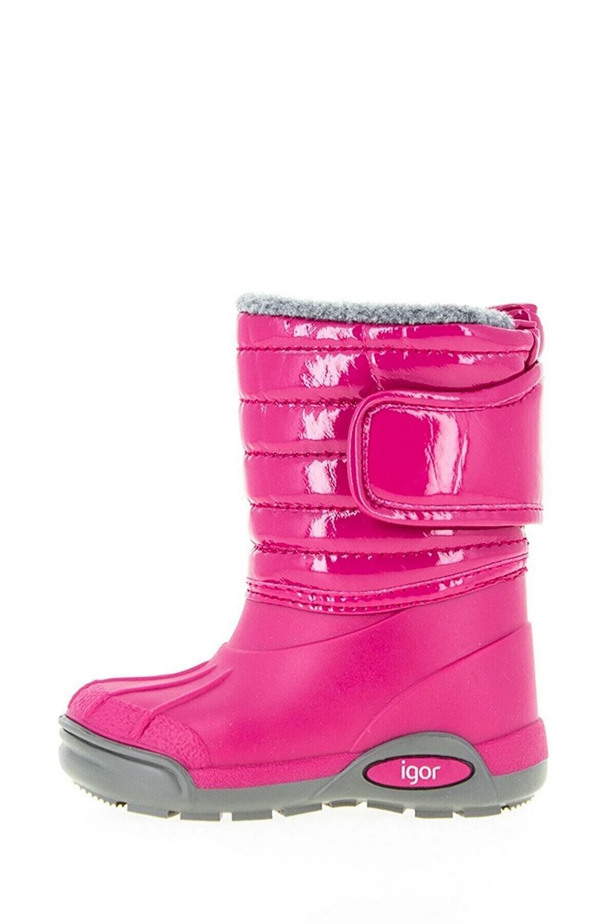 W10168-007 Topo Ski Charol Kız Çocuk Yağmur Çizmesi - Görsel 3