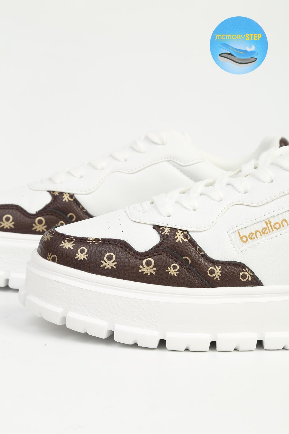 Kadın Beyaz Spor Ayakkabı İTHAL BNI-12124 - Görsel 5