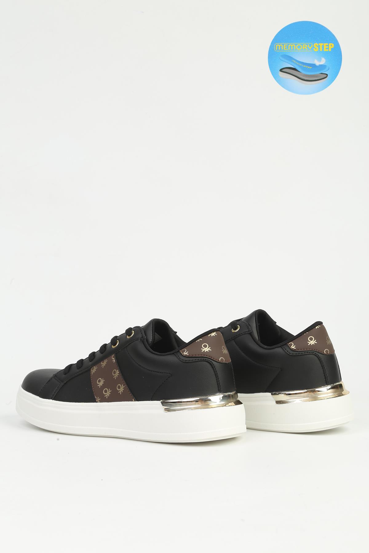 Kadın Siyah Beyaz Spor Ayakkabı İTHAL BNI-12132 - Görsel 4