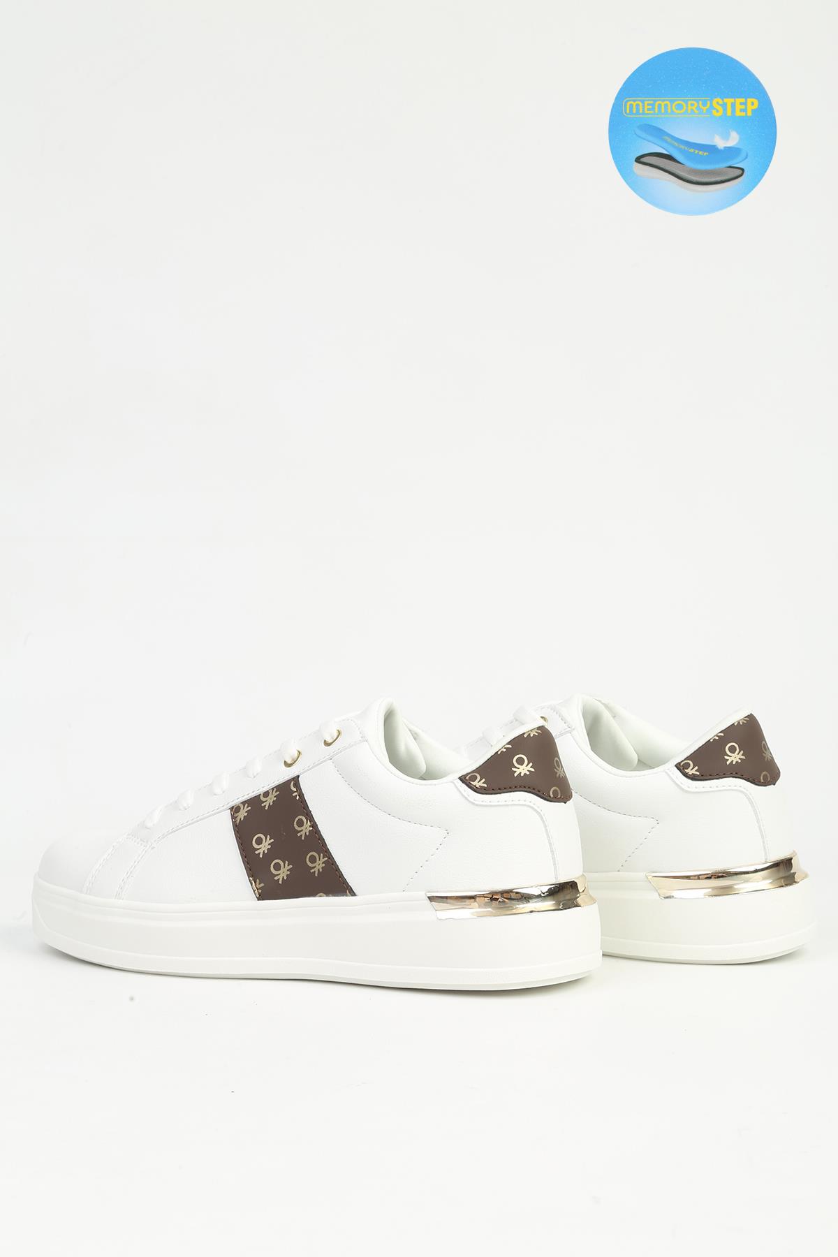 Kadın Beyaz Spor Ayakkabı İTHAL BNI-12132 - Görsel 4