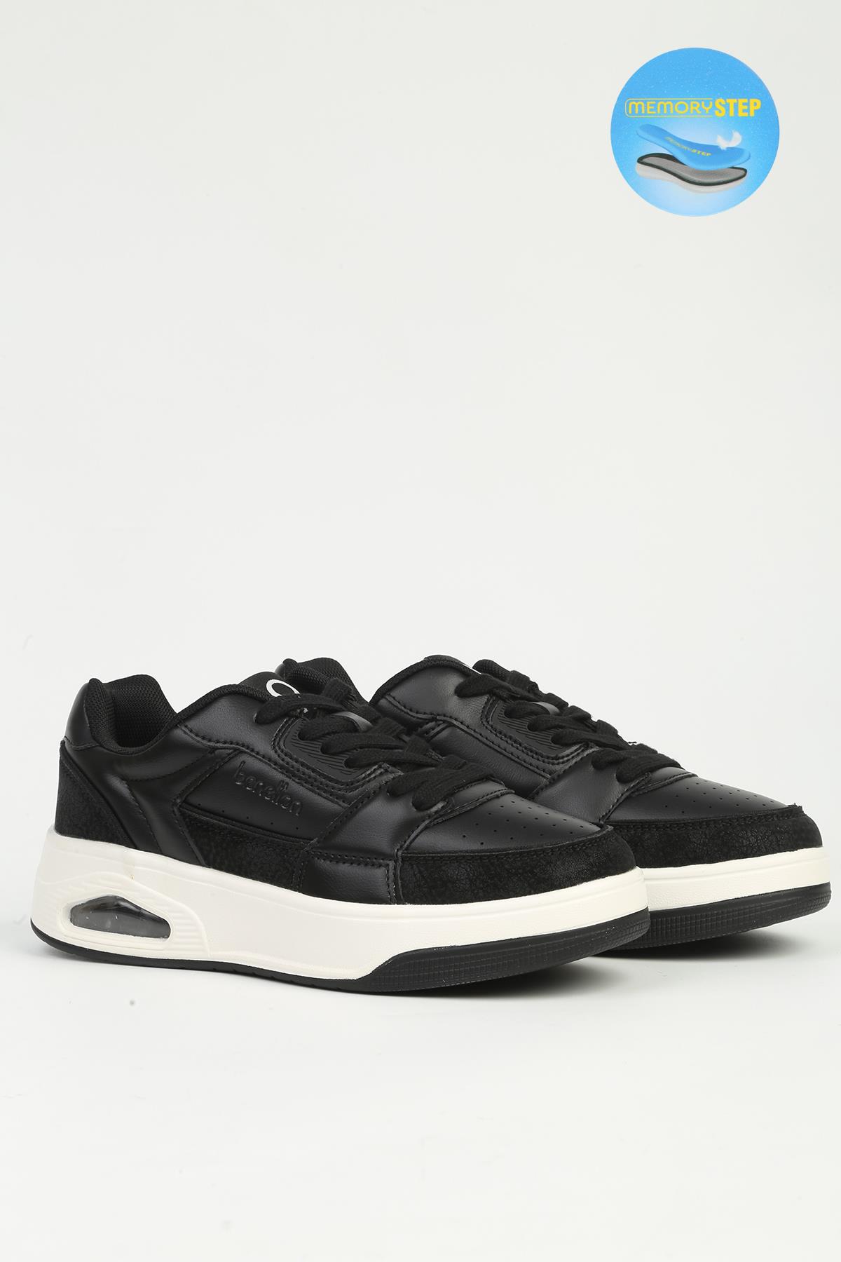 Benetton Benetton Kadın Siyah Beyaz Spor Ayakkabı İTHAL BNI-12133 Flo'da! Siyah - 3. görsel