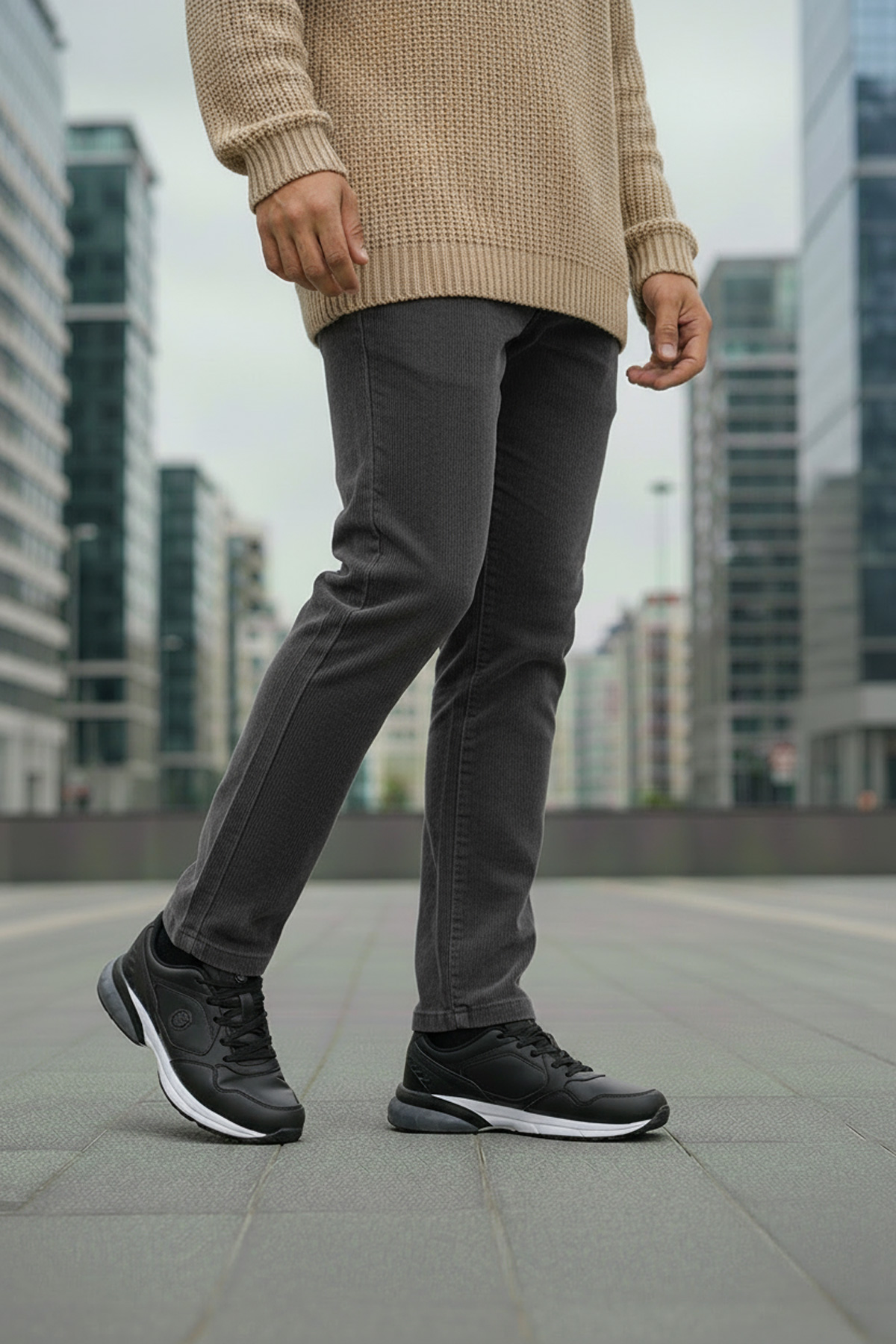 Lumberjack KAI PU 5PR Siyah Erkek Sneaker - Görsel 3