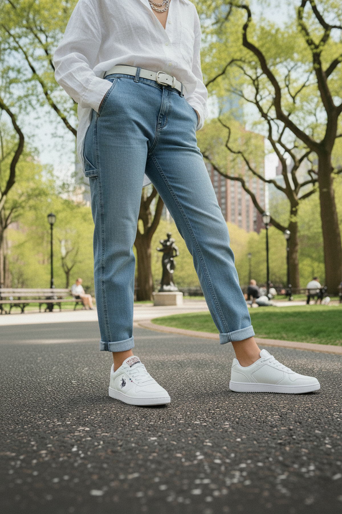 PAMELY 5PR Beyaz Kadın Sneaker - Görsel 3