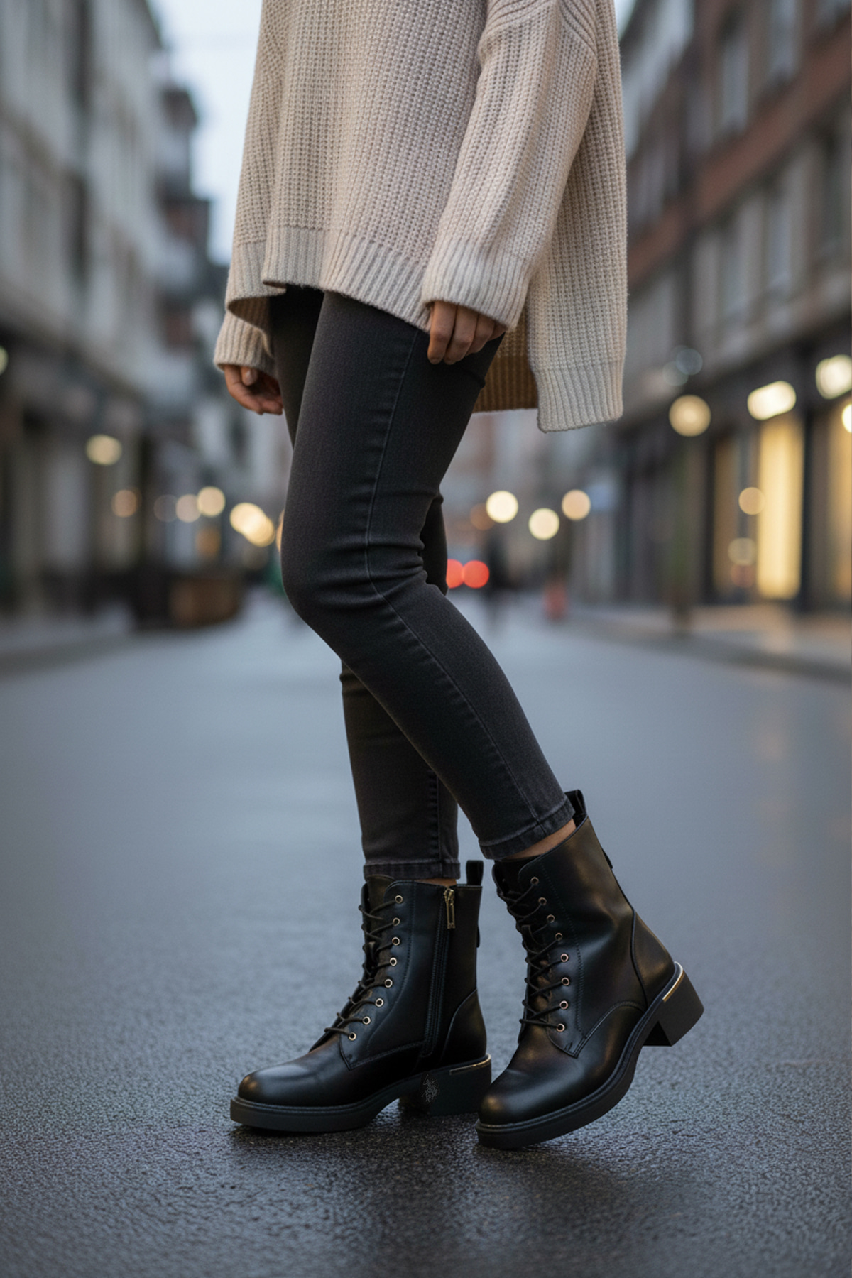 İnci INCI WILL 5PR Siyah Kadın Düz Bot - Görsel 3