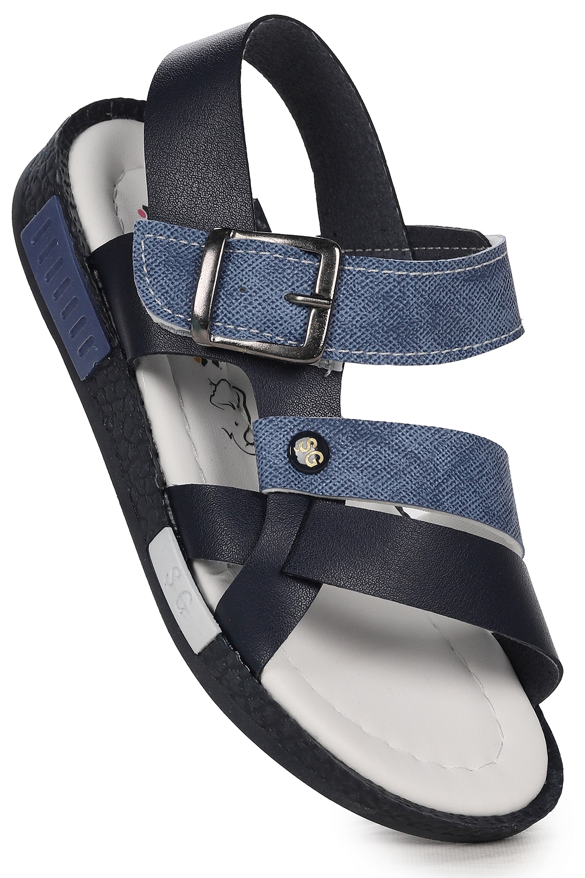 Erkek Çocuk Sandalet Şb 2517-26 Siyah-Mavi-Beyaz - Görsel 2