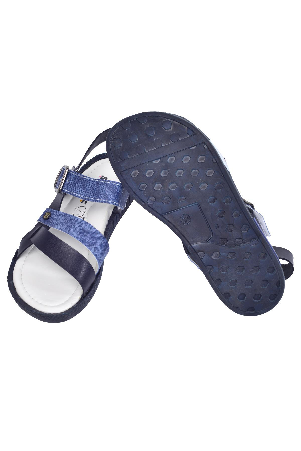 Erkek Çocuk Sandalet Şb 2517-26 Siyah-Mavi-Beyaz - Görsel 6