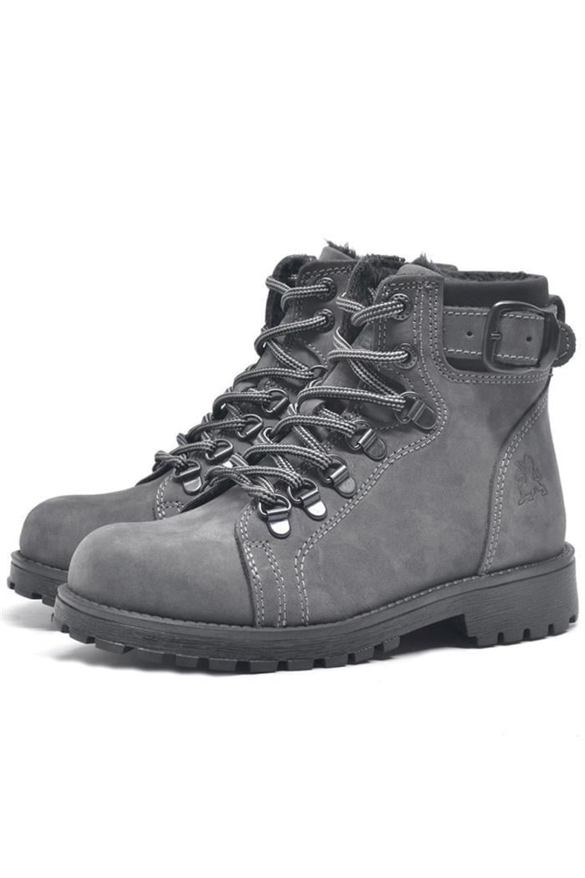 Griffon Hakiki Deri Fermuarlı Kışlık Unisex Çocuk Bot - Görsel 5