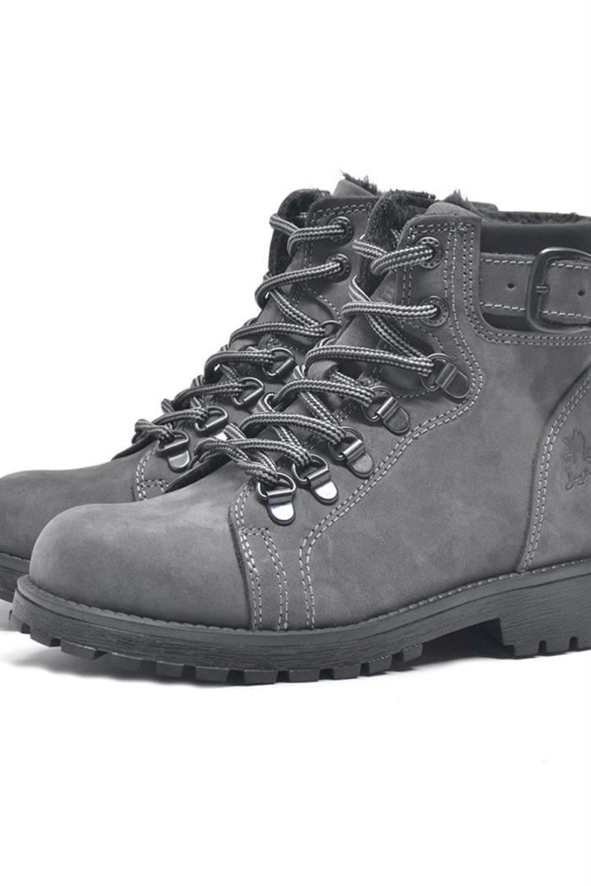 Griffon Hakiki Deri Fermuarlı Kışlık Unisex Çocuk Bot - Görsel 8