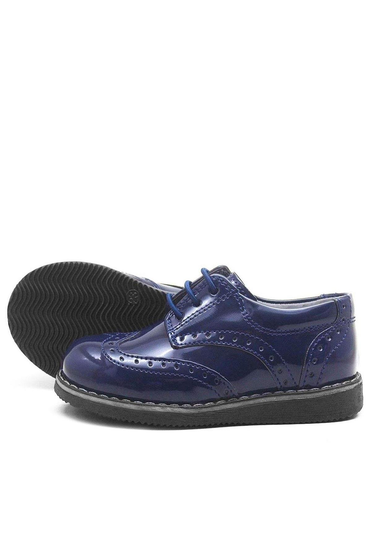 Hidra Lacivert Rugan Yüksek Tabanlı Erkek Bebek Ayakkabı - Görsel 6