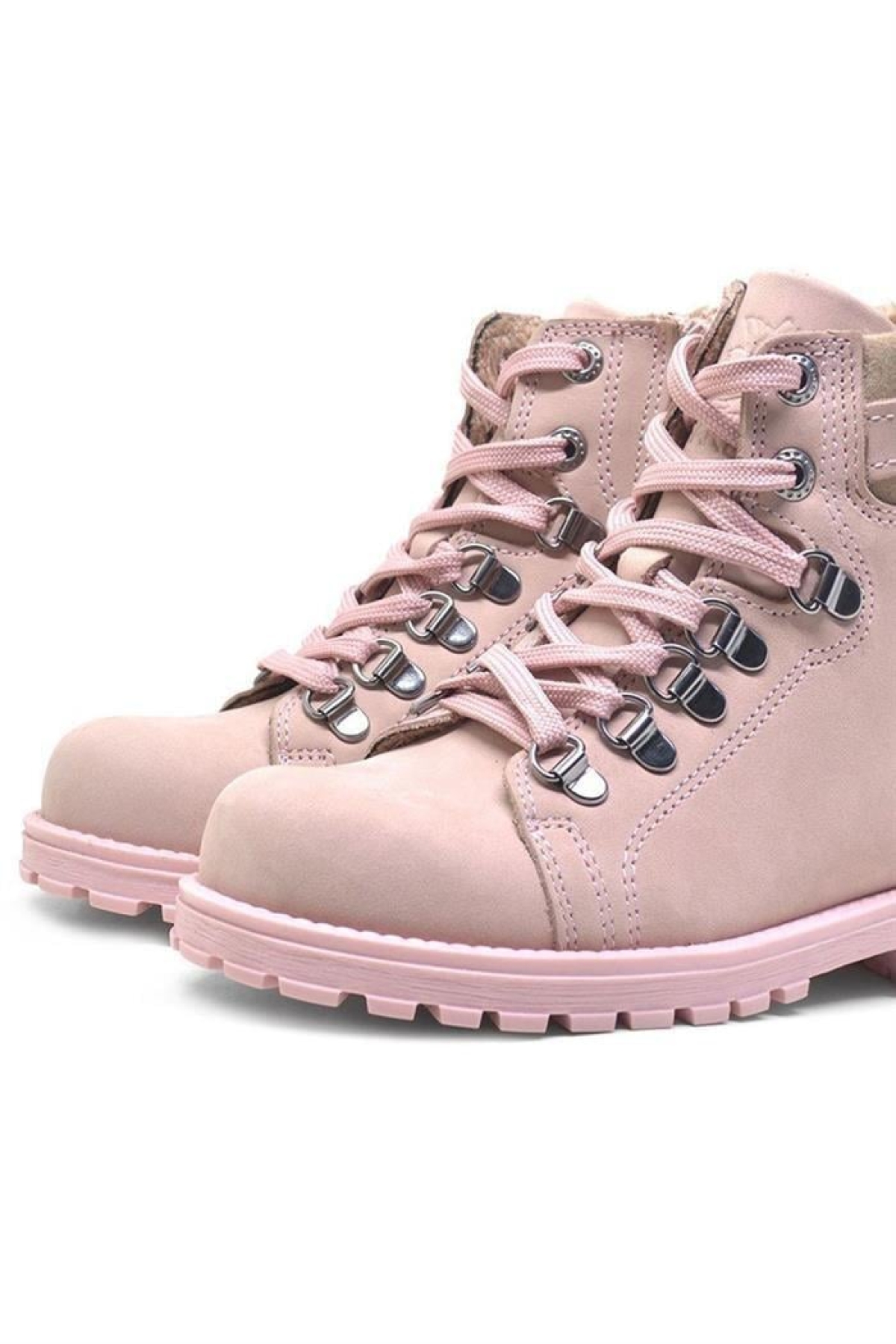 Griffon Hakiki Deri Pembe Fermuarlı Kışlık Kız Çocuk Bot - Görsel 7