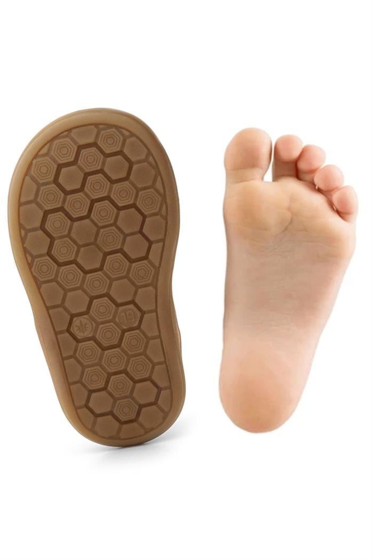 Sonic Hakiki Deri Mavi Cırtlı Anatomik Bebek Spor Ayakkabı Sneaker - Görsel 8