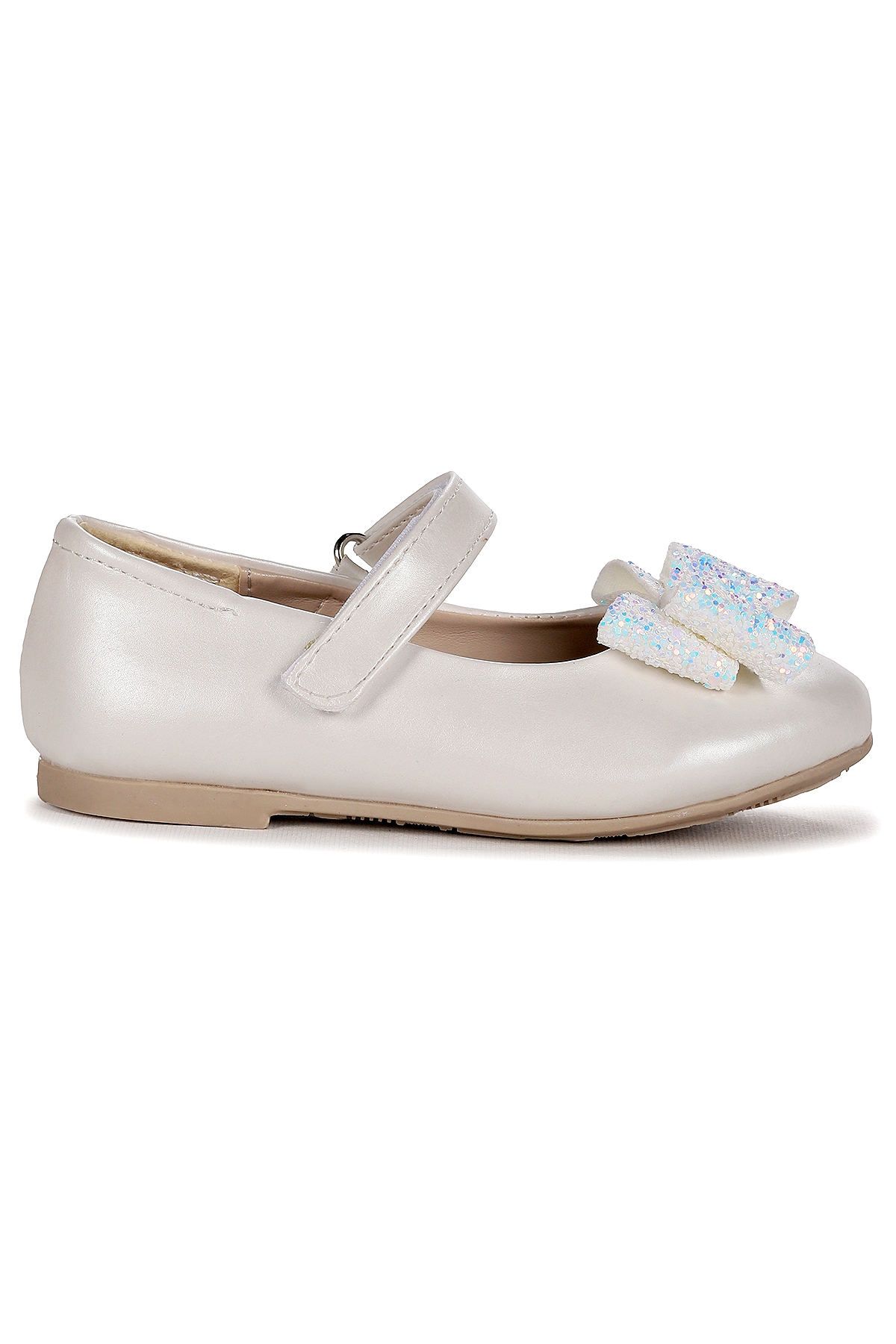 Babe Cilt Cırtlı Fiyonklu Kız Çocuk Babet Ayakkabı Sedef - Görsel 5