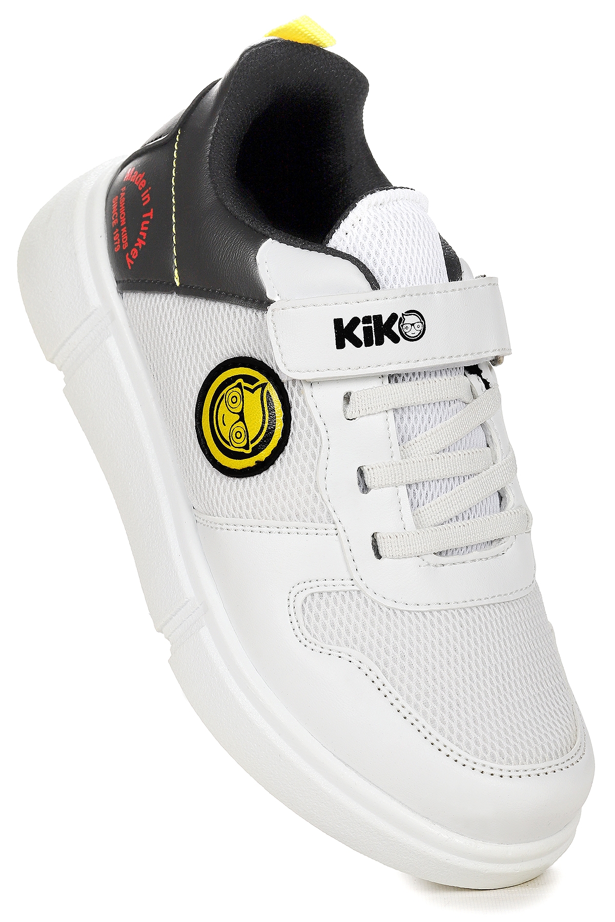 Nicce Cırtlı Fileli Erkek Çocuk Spor Ayakkabı Beyaz - Siyah - Görsel 2