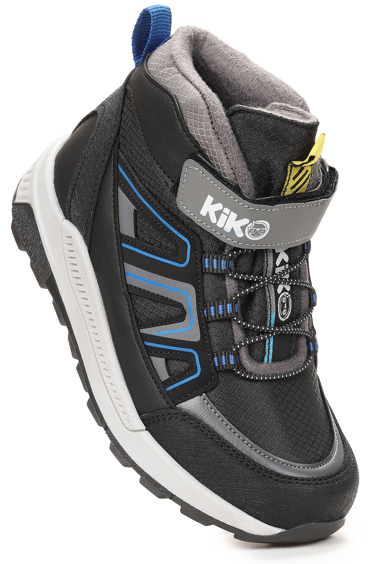 Kiko Kids Kiko Kids Çok Renkli Krafti Termo Taban Cırtlı Erkek Çocuk Bot Siyah - Saks Mavi | Flo Çok Renkli - 2. görsel