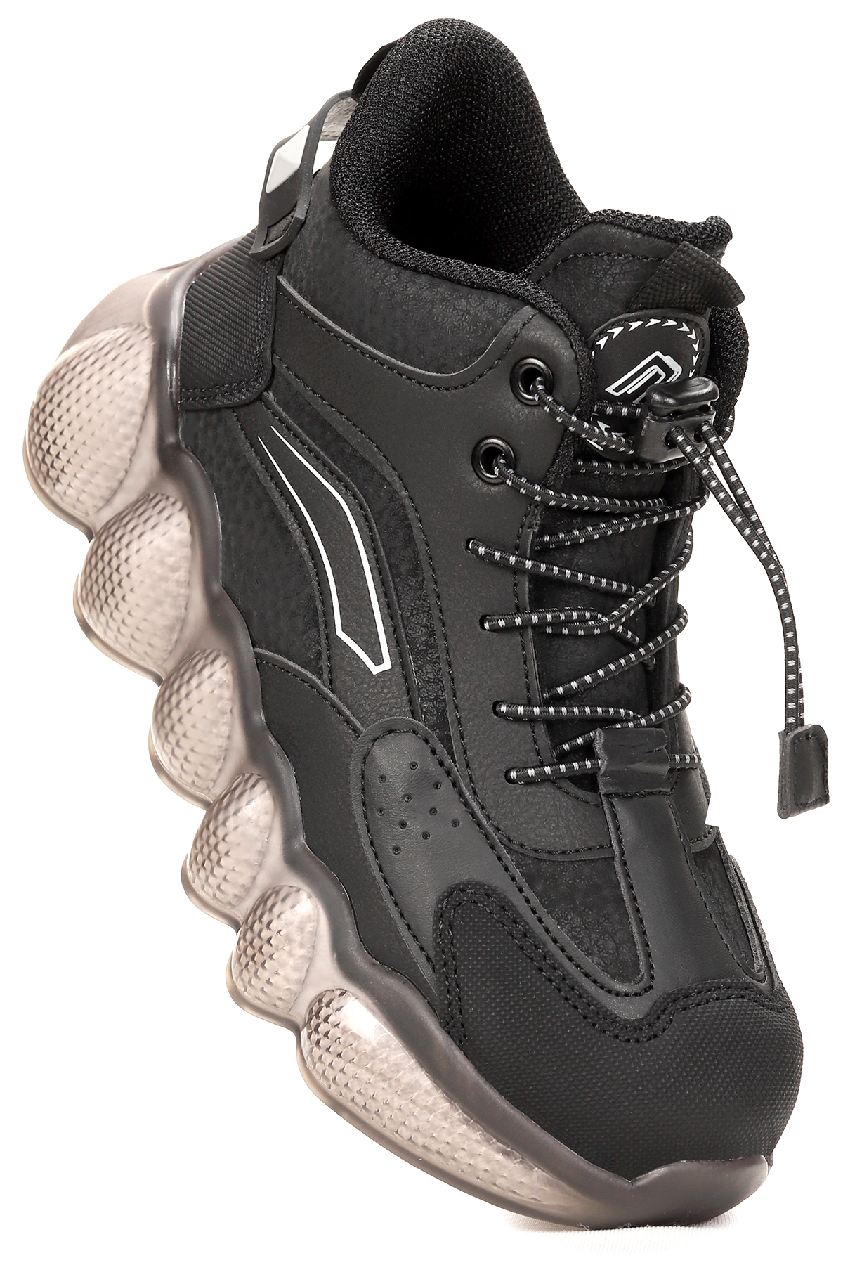 Edi Lastikli Günlük Erkek Çocuk Bot Ayakkabı Siyah - Görsel 2