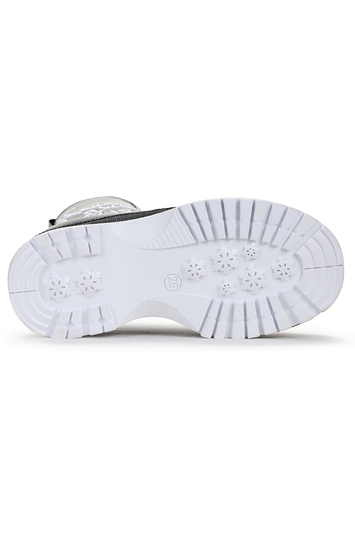 Kiko Kids Never Çatlak Termo Taban Kız Çocuk Bot Siyah - Beyaz - Görsel 6