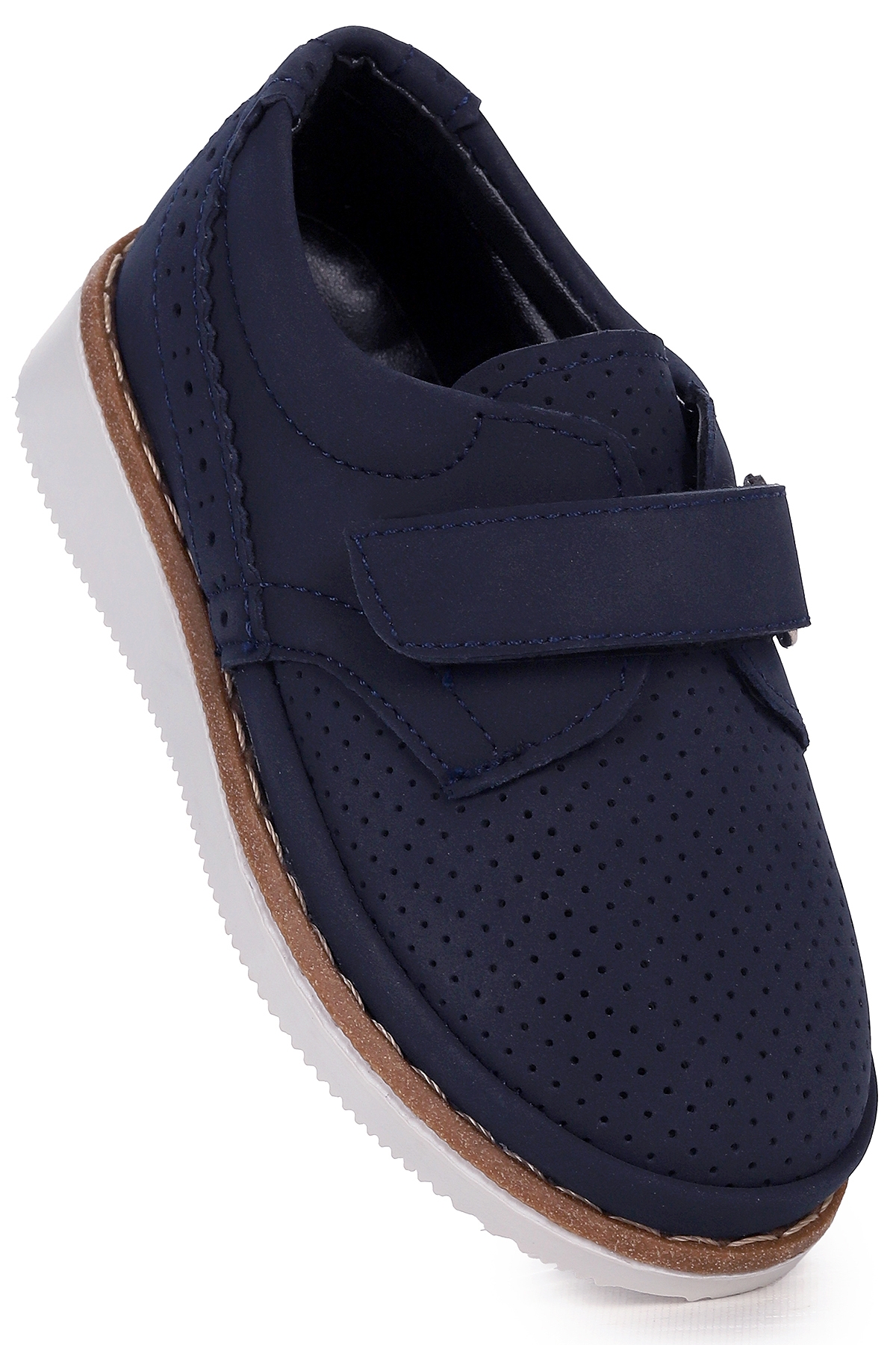 Circum Nubuk Cırtlı Erkek Bebek Sünnet Ayakkabısı Lacivert - Görsel 2