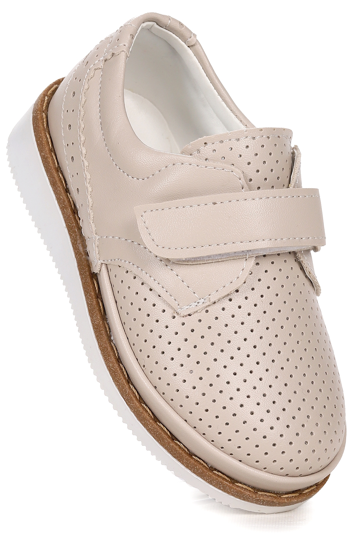 Circum Cilt Cırtlı Erkek Bebek Sünnet Ayakkabısı Bej - Görsel 2