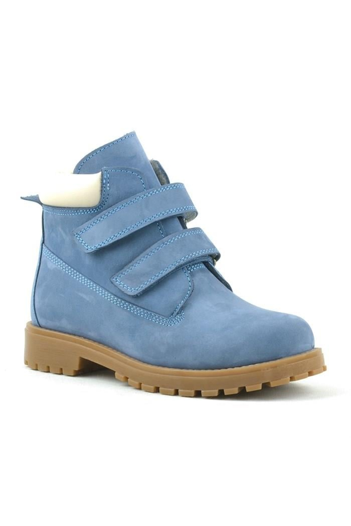 Neson Hakiki Deri Mavi Cırtlı Çocuk Bot - Görsel 2