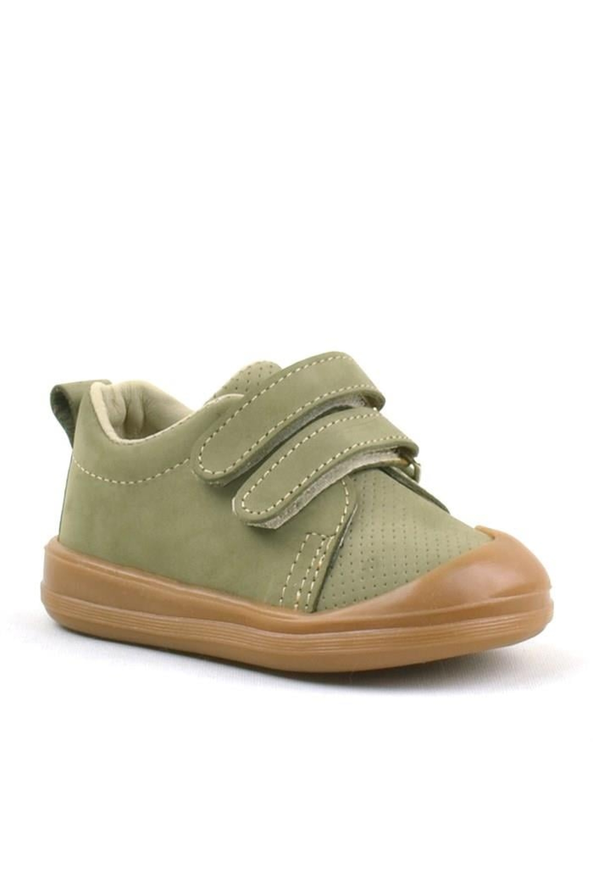 Rakerplus Rakerplus Sonic Hakiki Deri Haki Cırtlı Anatomik Bebek Spor Ayakkabı Sneaker Flo'da! Haki - 2. görsel