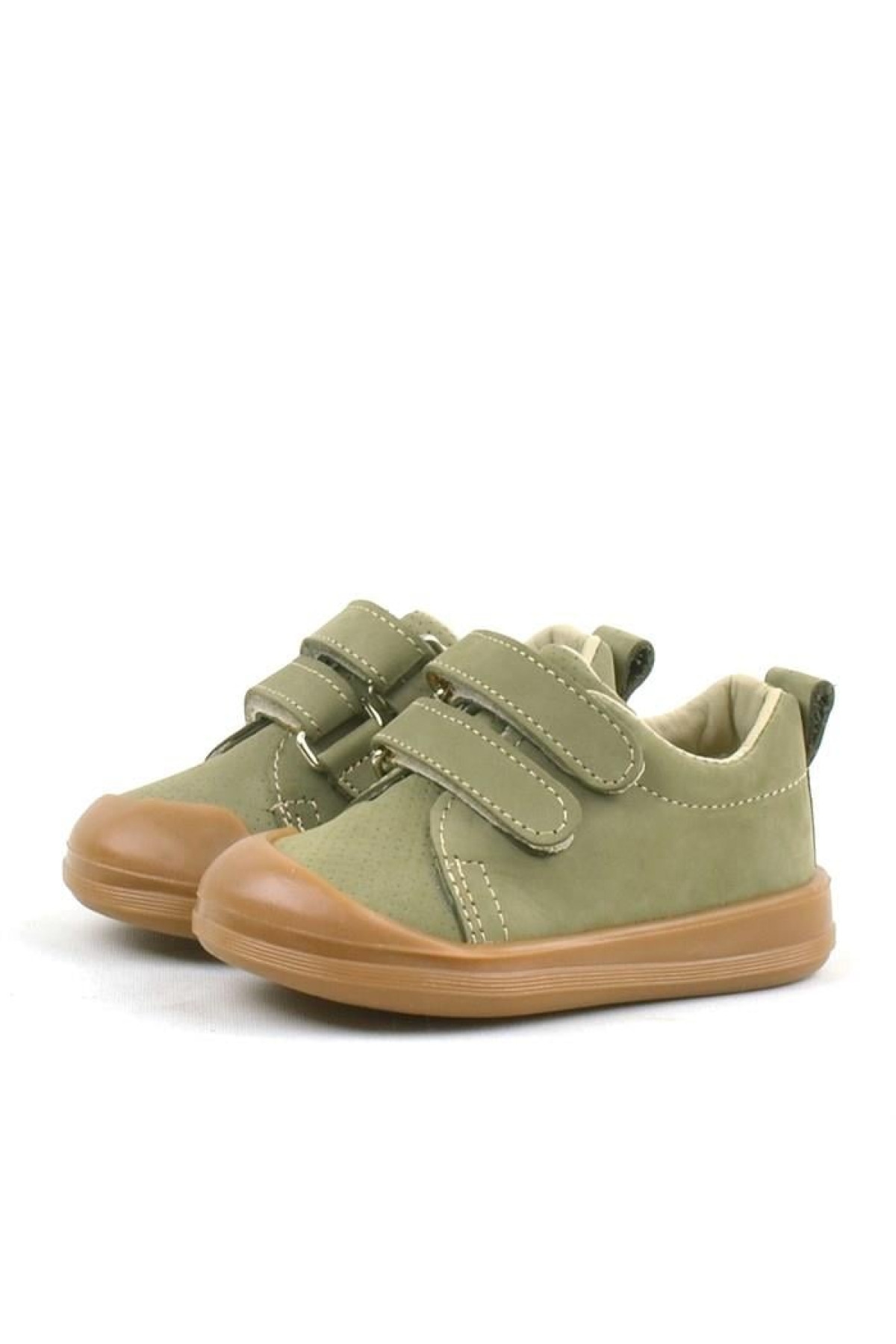 Rakerplus Rakerplus Sonic Hakiki Deri Haki Cırtlı Anatomik Bebek Spor Ayakkabı Sneaker Flo'da! Haki - 5. görsel