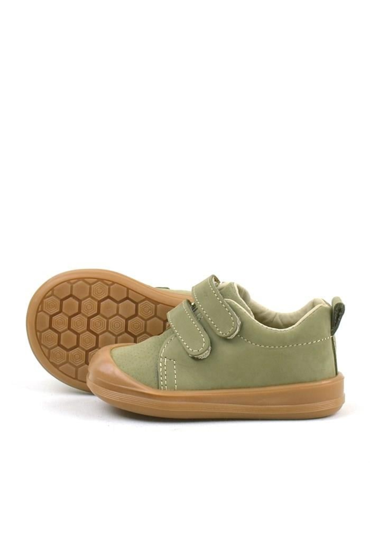 Rakerplus Rakerplus Sonic Hakiki Deri Haki Cırtlı Anatomik Bebek Spor Ayakkabı Sneaker Flo'da! Haki - 7. görsel