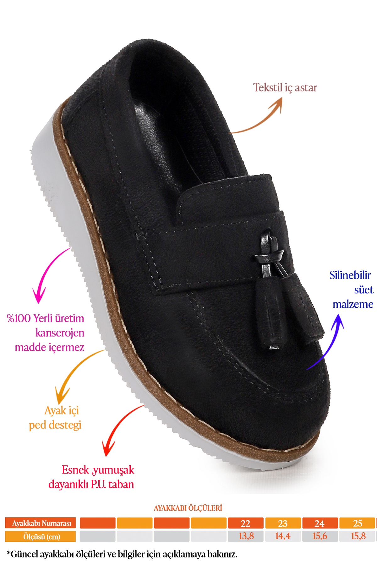 Cision Süet Papyonlu Erkek Bebek Sünnet Ayakkabısı Siyah - Görsel 3