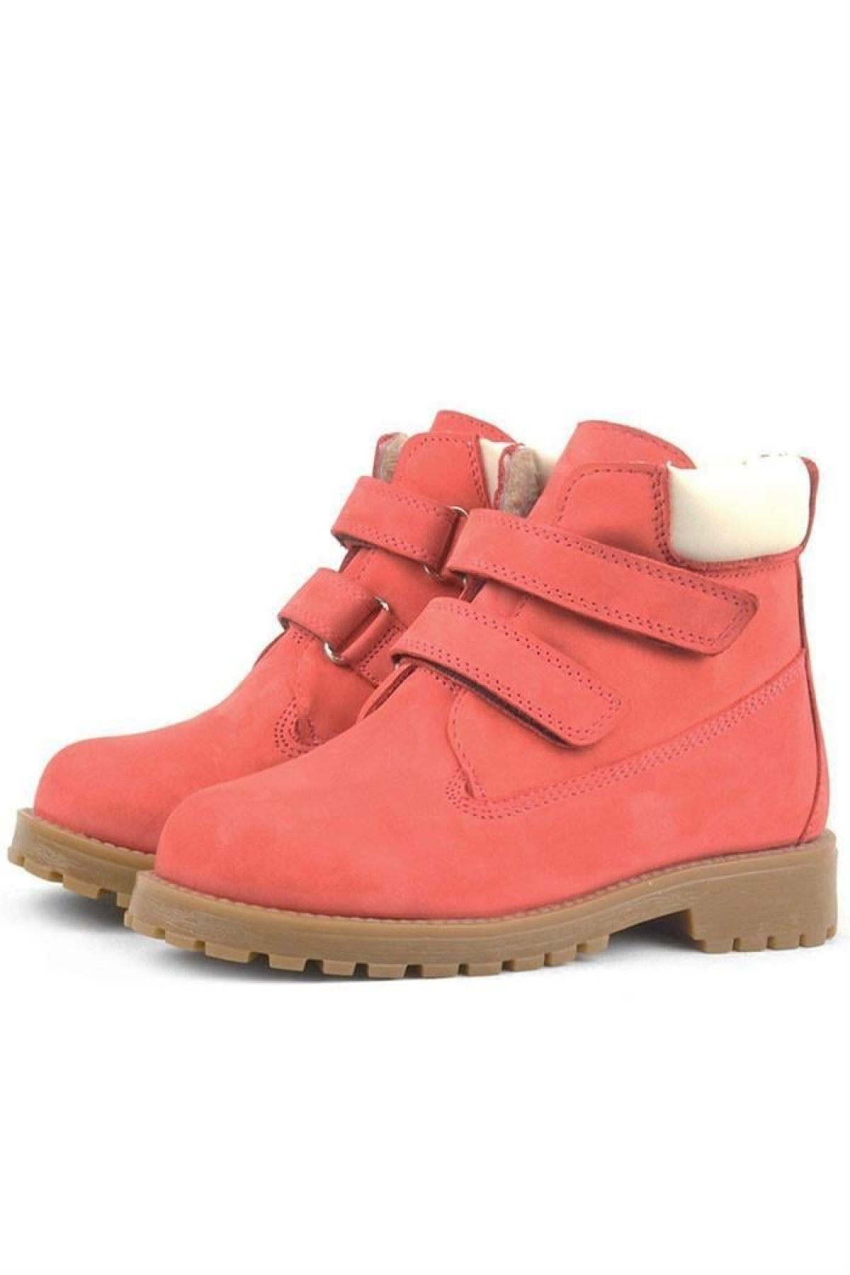 Neson Hakiki Deri Kırmızı Cırtlı Çocuk Bot - Görsel 6