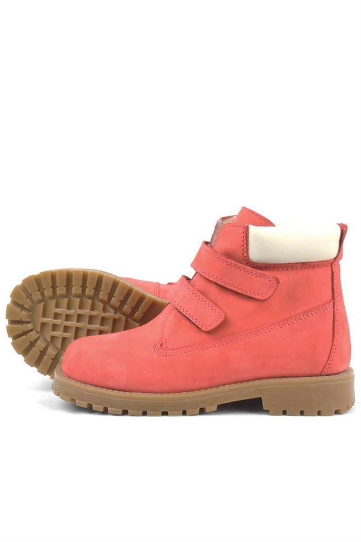 Neson Hakiki Deri Kırmızı Cırtlı Çocuk Bot - Görsel 8