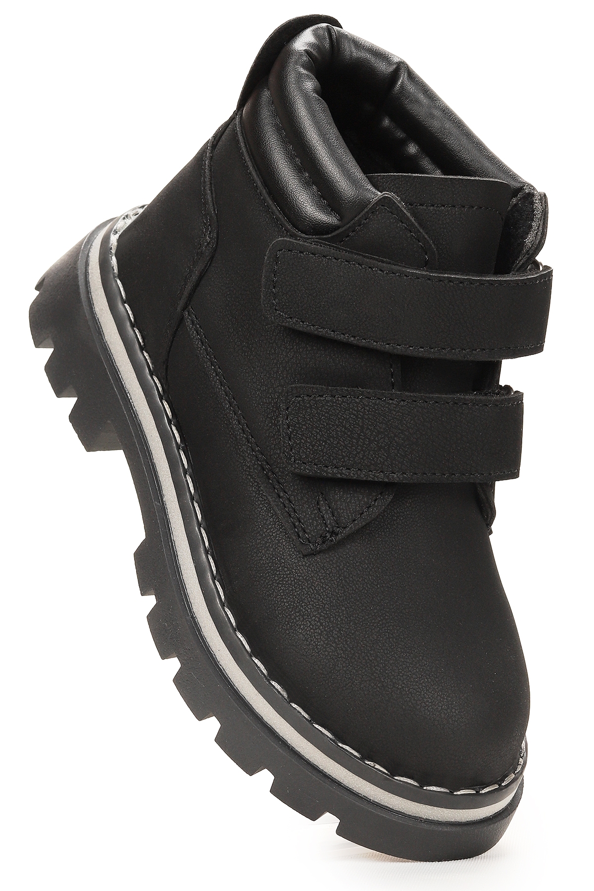 Azka Cırtlı Erkek Çocuk Bot Ayakkabı Siyah - Siyah - Görsel 2