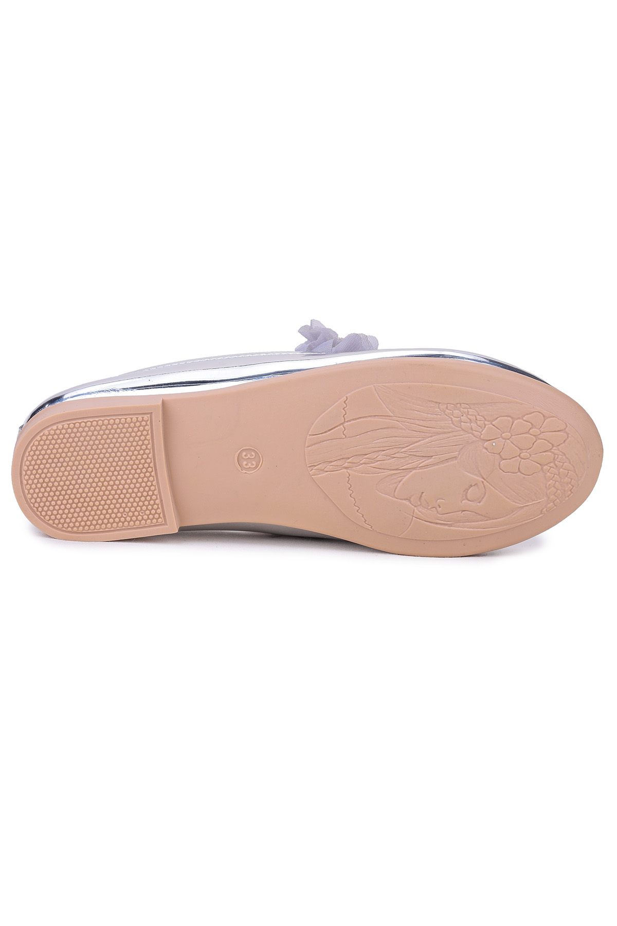 Flovers Rugan Kız Çocuk Babet Ayakkabı Gümüş - Görsel 6