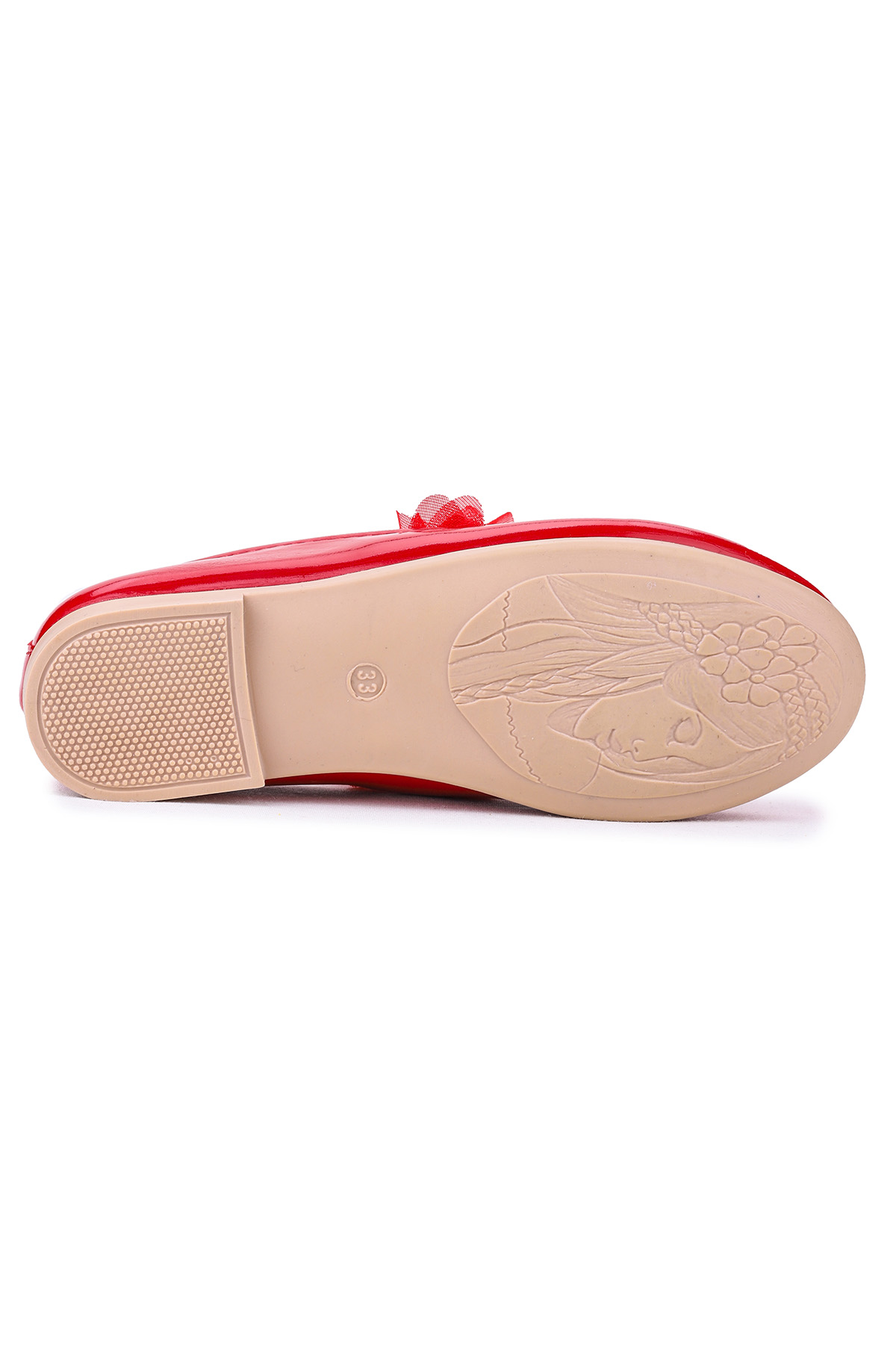 Flovers Rugan Kız Çocuk Babet Ayakkabı Kırmızı - Görsel 6