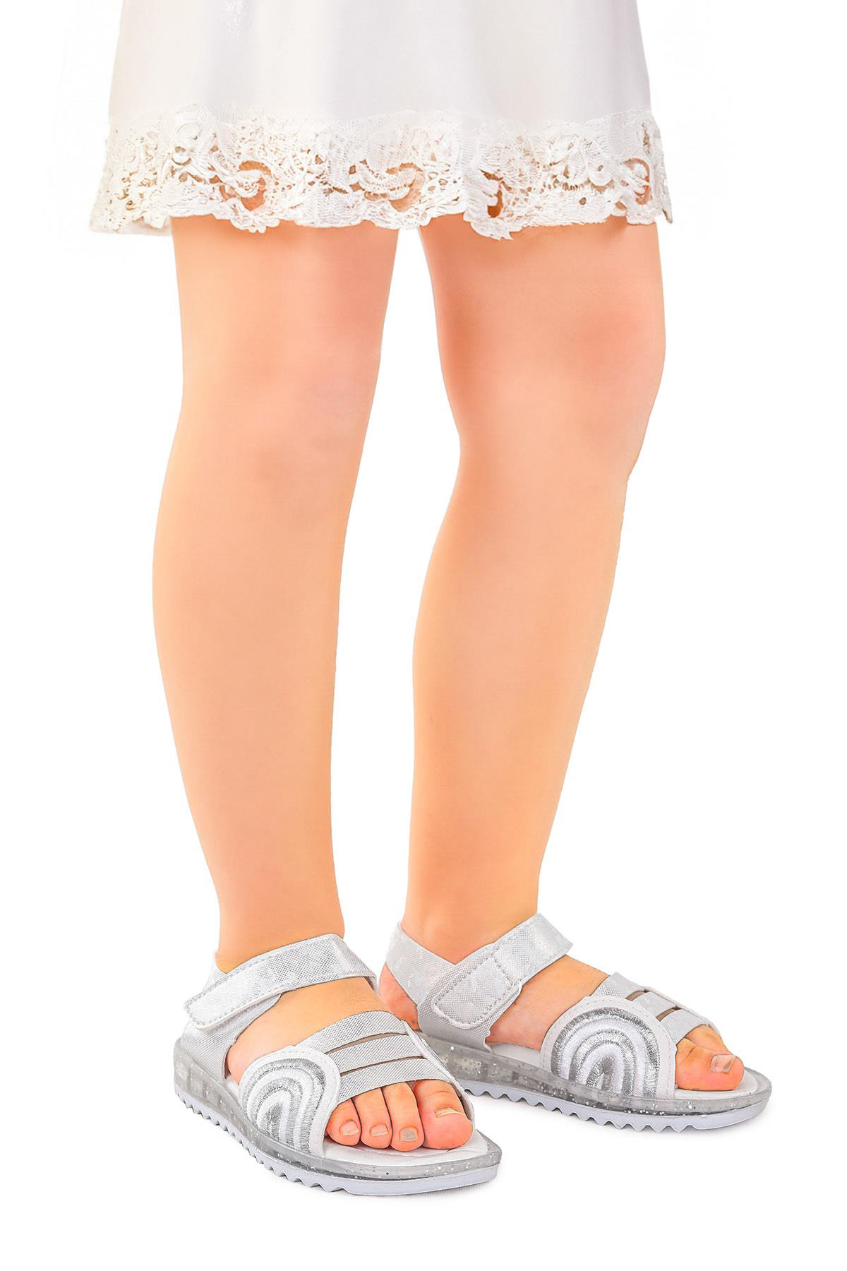 Kız Çocuk Sandalet Arz 2352 Beyaz - Görsel 4