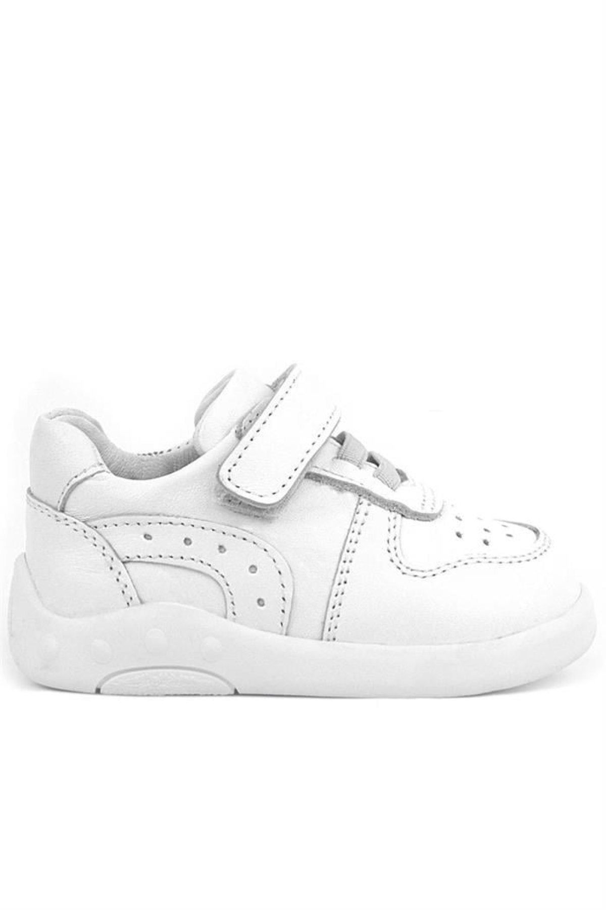 Hakiki Deri Beyaz Anatomik Bebek Spor Ayakkabı - Görsel 3
