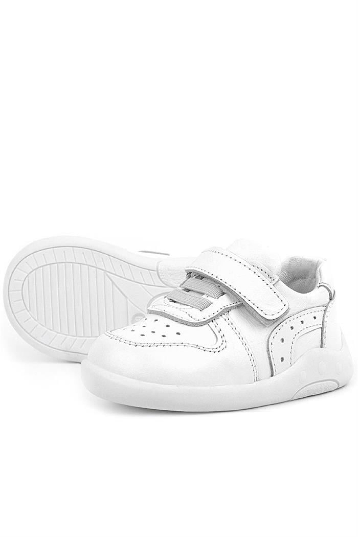 Hakiki Deri Beyaz Anatomik Bebek Spor Ayakkabı - Görsel 6