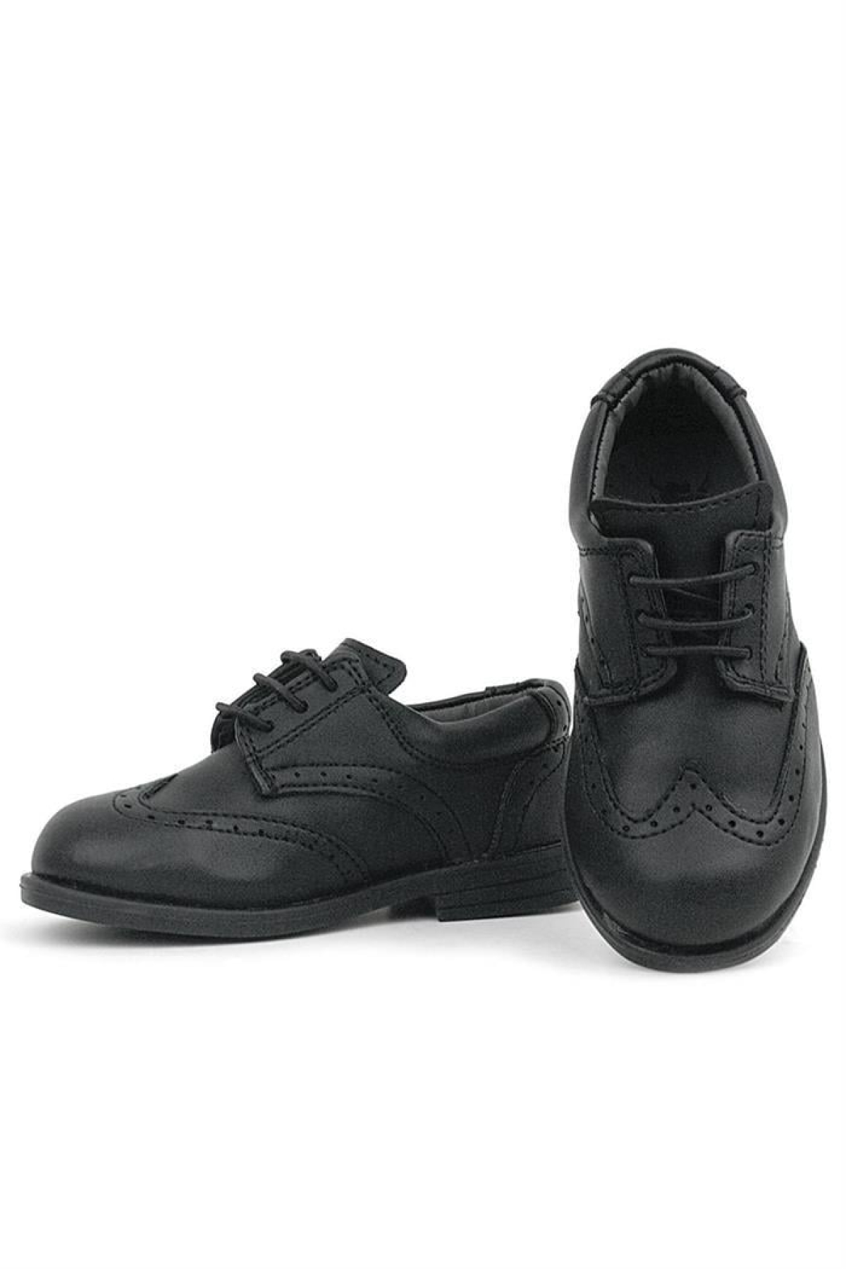 Titan Siyah Mat Bağcıklı Erkek Bebek Ayakkabı - Görsel 7