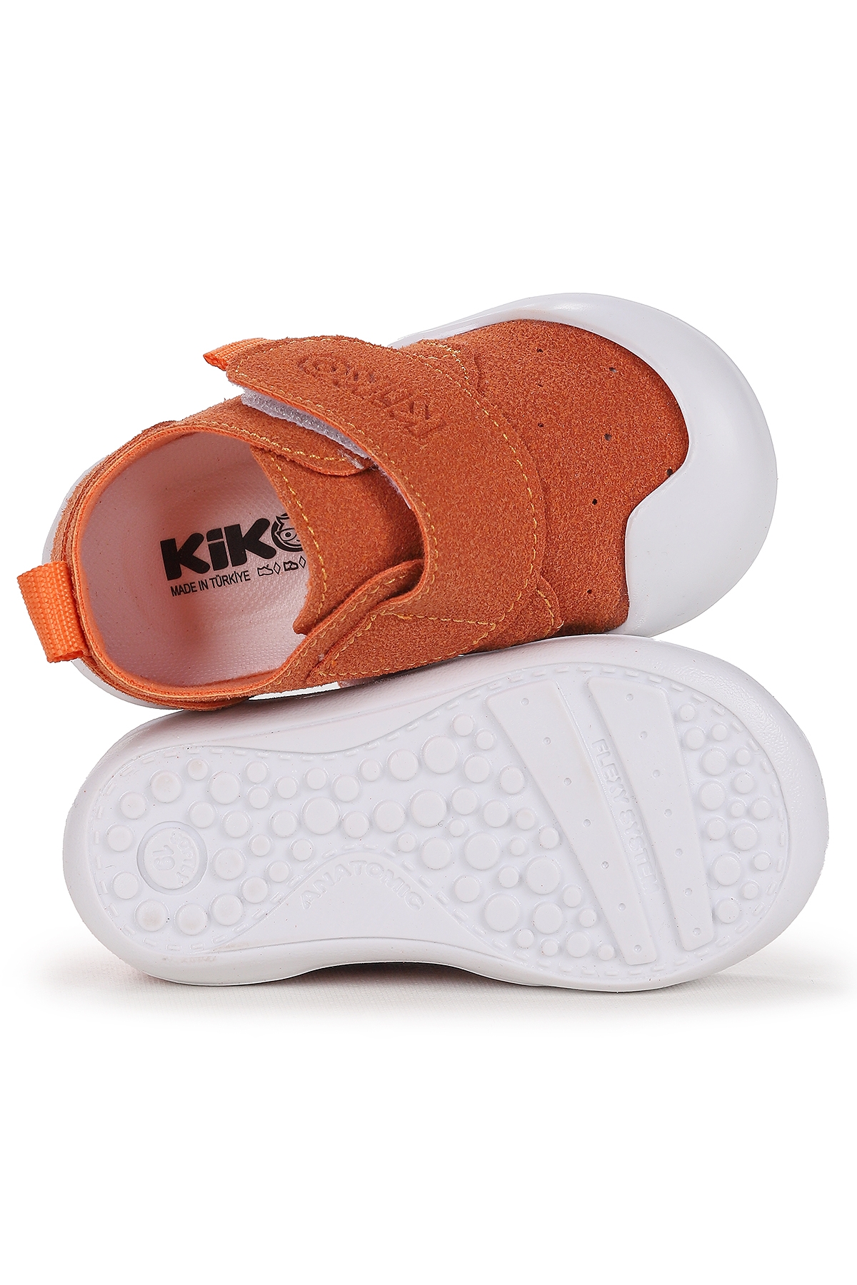 Rosie İlk Adım Cırtlı Kız Bebek Günlük Ayakkabı Turuncu - Görsel 6