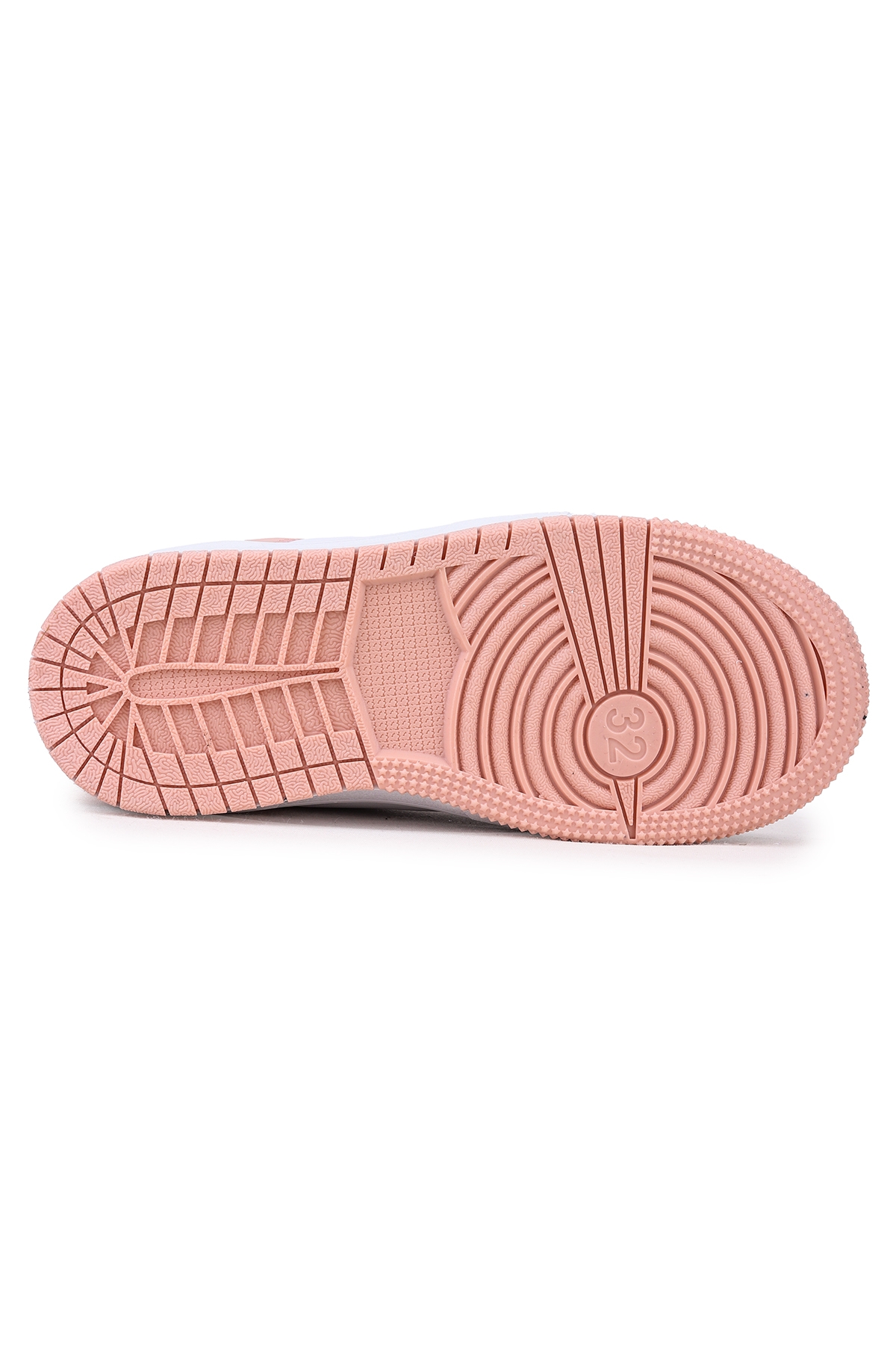 Retka Cırtlı Günlük Kız Çocuk Spor Ayakkabı Beyaz - Pudra - Görsel 6