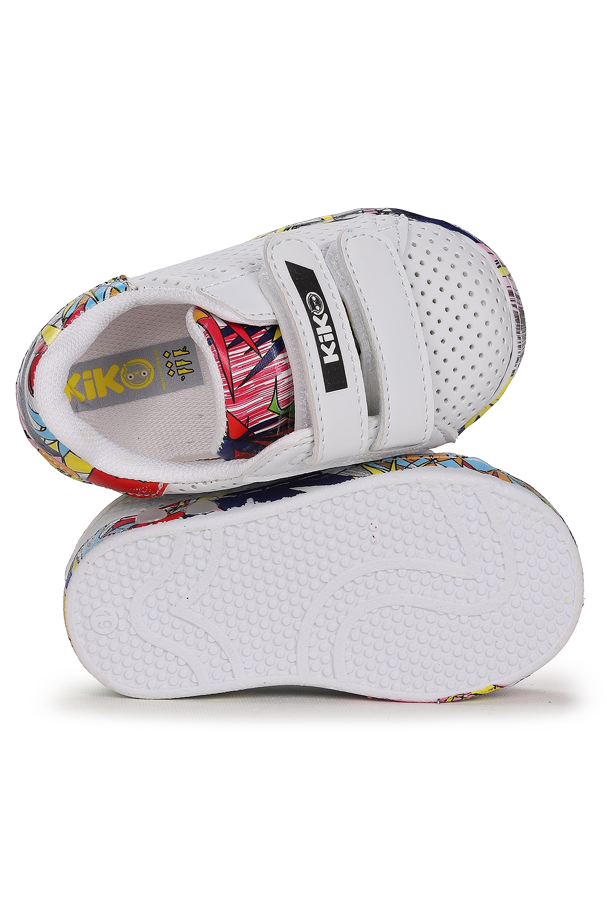 Perforated Cırtlı Işıklı Erkek Bebek Spor Ayakkabı Beyaz - Görsel 6