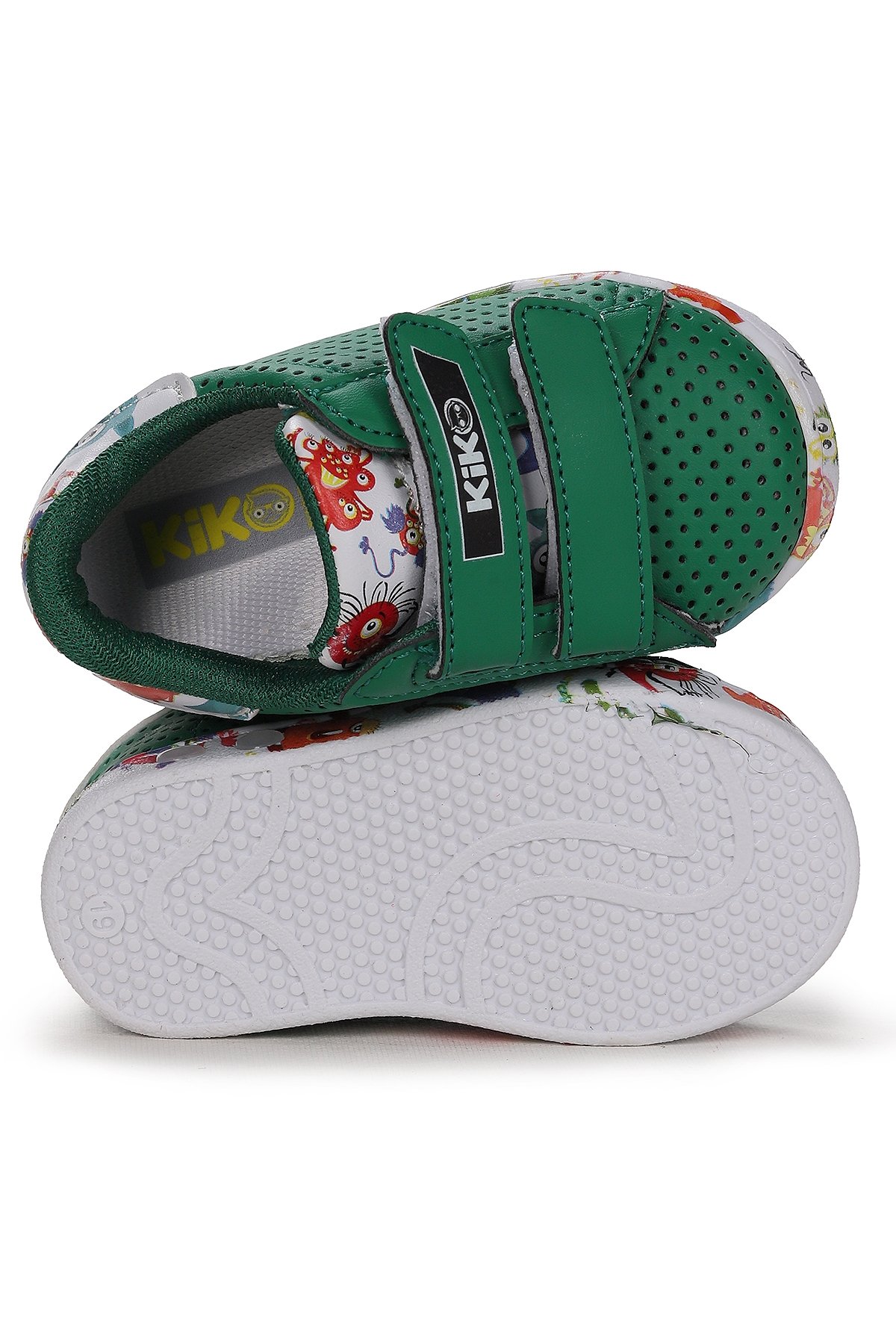 Perforated Cırtlı Işıklı Erkek Bebek Spor Ayakkabı Yeşil - Görsel 6