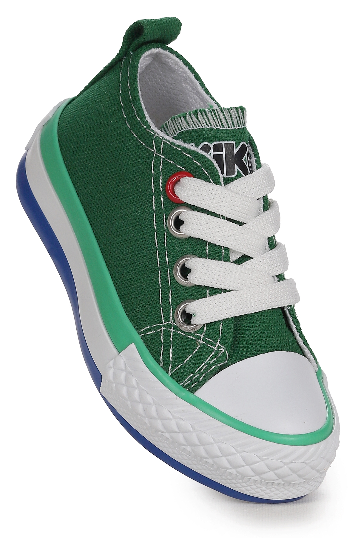 Tinna Bağcıklı Erkek Bebek Keten Spor Ayakkabı Yeşil - Görsel 2