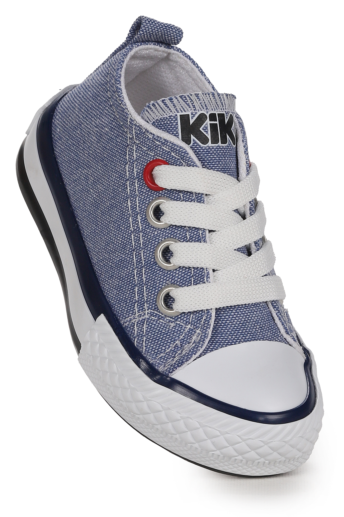 Tinna Bağcıklı Erkek Bebek Keten Spor Ayakkabı Kot Mavi - Görsel 2