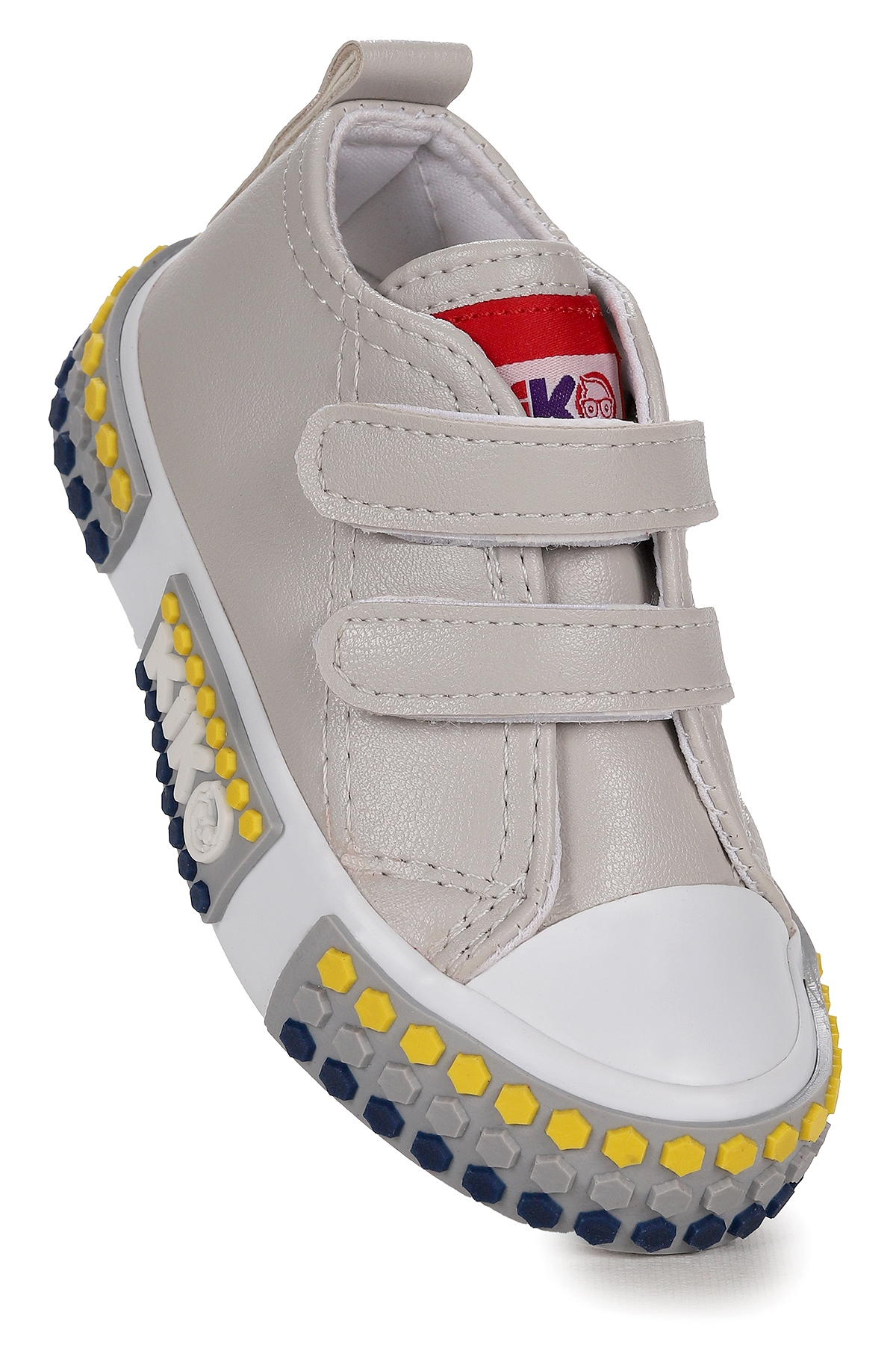 Kach Cırtlı Erkek Bebek Günlük Spor Ayakkabı Gri - Görsel 3