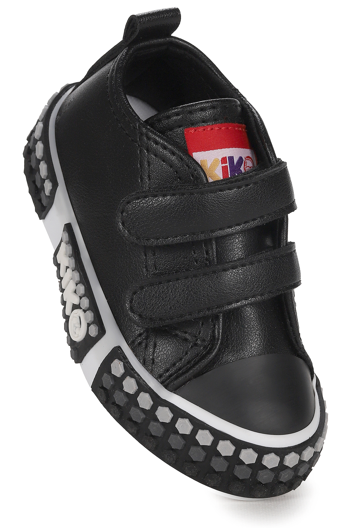 Kach Cırtlı Erkek Bebek Günlük Spor Ayakkabı Siyah - Görsel 3