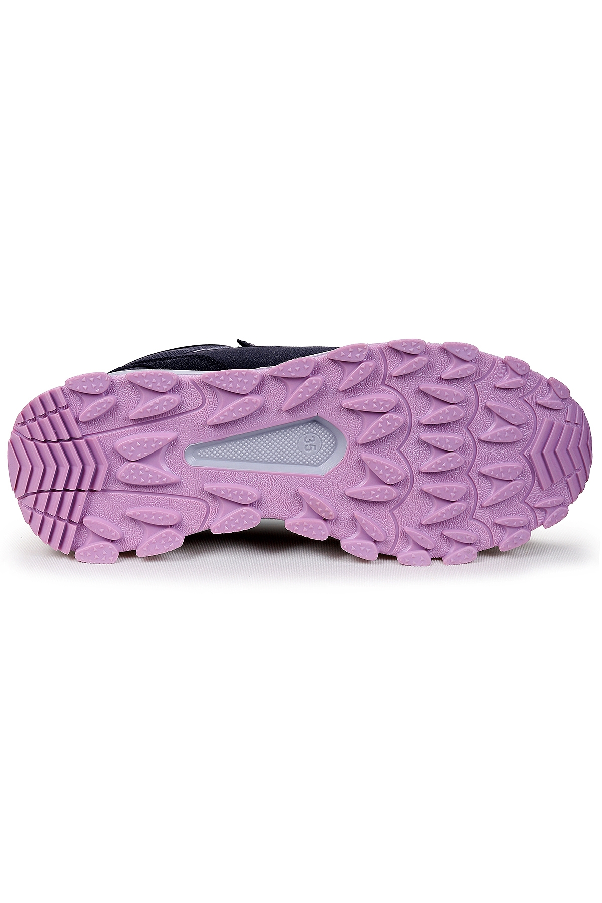 Kcal Termo Taban Cırtlı Kız Çocuk Spor Bot Ayakkabı Siyah - Lila - Görsel 6